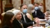 U.S. Treasury Secretary Janet Yellen, center, speaks during her meeting with China's Vice Premier He Lifeng at the Diaoyutai State Guesthouse in Beijing, July 8, 2023.