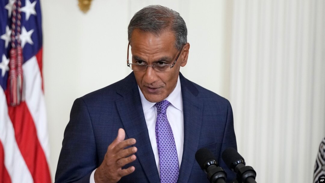 FILE - U.S. Deputy Secretary of State Richard Verma speaks at an event in the East Room of the White House, in Washington, Sept. 13, 2023.
