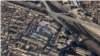 개성 시내 버스 차고지를 촬영한 위성사진에서 한국 버스 60대가 발견됐다. 자료=Airbus (via Google Earth)