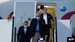 Nga momentet e mbërritjes së avionit në Qatar