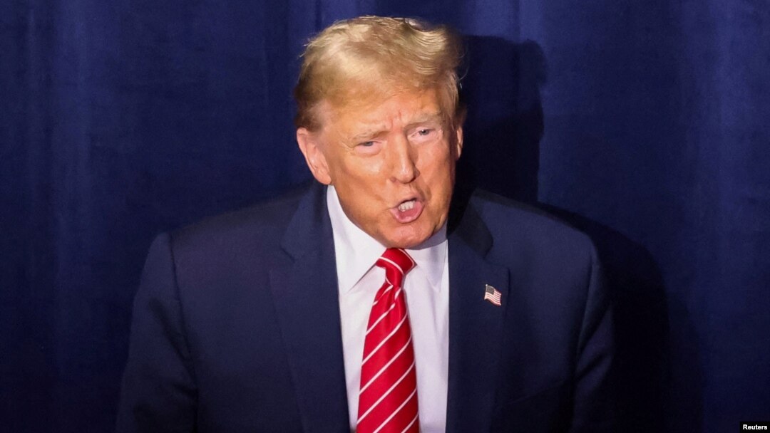 Republican presidential candidate and former U.S. President Donald Trump hosts a campaign rally at the Forum River Center in Rome, Ga., March 9, 2024. 
