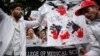 Doctors shout slogans during a protest demanding justice following the rape and murder of a trainee medic at a hospital in Kolkata, in New Delhi, India, Aug. 19, 2024. 