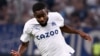 Cedric Bakambu azali kokima na ndembo na Olympique de Marseilles na stade Celodrome, Marseille, France, 7 sanza ya mwambe 2022.