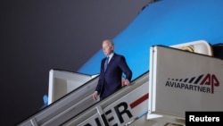 На фото: Прибуття президента США Джо Байдена до Брюсселя. 24 березня 2022