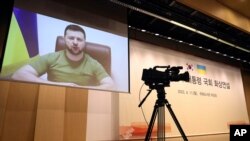 Ukraina prezidentining Janubiy Koreya qonunchilariga murojaati paytida