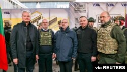 Litva, Latviya, Estoniya va Polsha prezidentlari Ukrainaga bordi