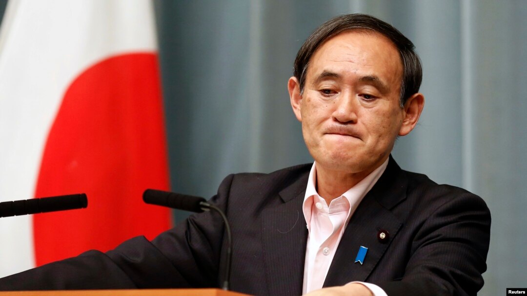 지난달 29일 스가 요시히데 일본 관방장관 북-일 교섭 결과와 관련하여 기자회견을 가지고 있다. (자료사진)