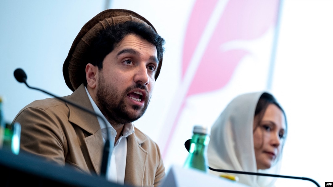 Tolibonga qarshi kurashayotgan kuchlar lideri Ahmad Mas'ud va ayollar huquqlari uchun ter to'kayotgan Aliya Yilmaz, Vena, Avstriya, 16-sentabr, 2022 