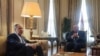 Ministri i jashtëm rus Sergei Lavrov duke u takuar me homologun e tij egjiptian Sameh Shoukry në Kajro (24 korrik 2022)