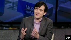 FILE - Martin Shkreli, former CEO of Turing Pharmaceuticals, speaks during an interview in New York, Aug. 15, 2017.