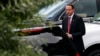 Deputy Attorney General Rod Rosenstein leaves a meeting at the White House in Washington, May 21, 2018. 