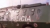 Blindado da polícia moçambicana