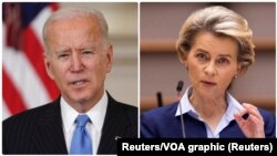 Фото президента США Джо Байдена та президентки Європейської Комісії Урсули фон дер Ляєн
