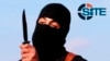 FILE - A masked, black-clad militant known as "Jihadi John" brandishes a knife in this still image from a 2014 video obtained from SITE Intel Group Feb. 26, 2015. 