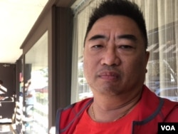 Raymond Lee, 52, is a reluctant Hillary Clinton supporter and considers Donald Trump a "demagogue," but worries that this election has made the United States a laughing stock. (M. O'Sullivan/VOA)