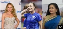 Futbol bo'yicha jahon chempioni Ebbi Vambax (o'rtada), Gremmi musiqa sovrini g'olibi Juvel va BMT bosh kotibi muovini Lakshmi Puri - ularni nima bog'lab turadi?