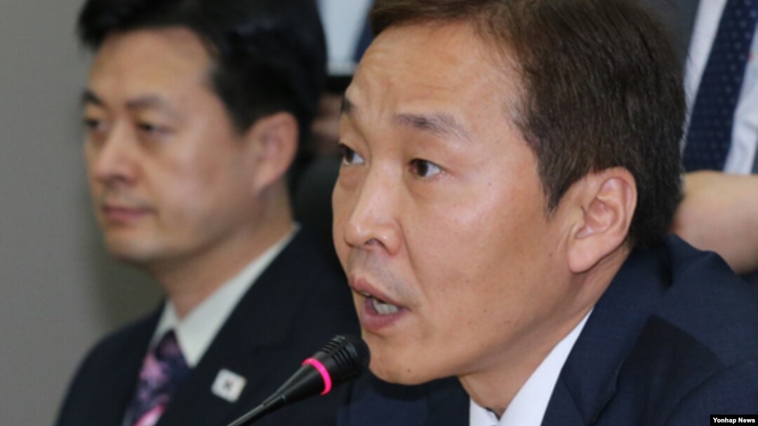 지난 22일 개성공단 종합지원센터에서 열린 남북 당국간 5차 실무회담에서, 남측 수석대표인 김기웅 통일부 남북협력지구지원단장이 발언 하고 있다.