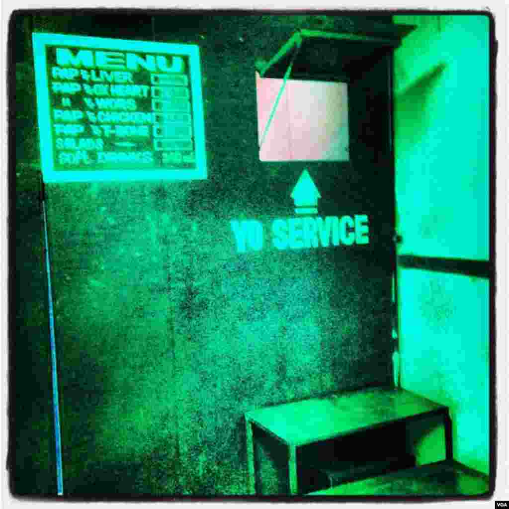 A lunch counter in Soweto.