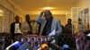 Zimbabwe's Prime Minister Morgan Tsvangirai gestures during a news conference, Harare, Aug. 3, 2013.