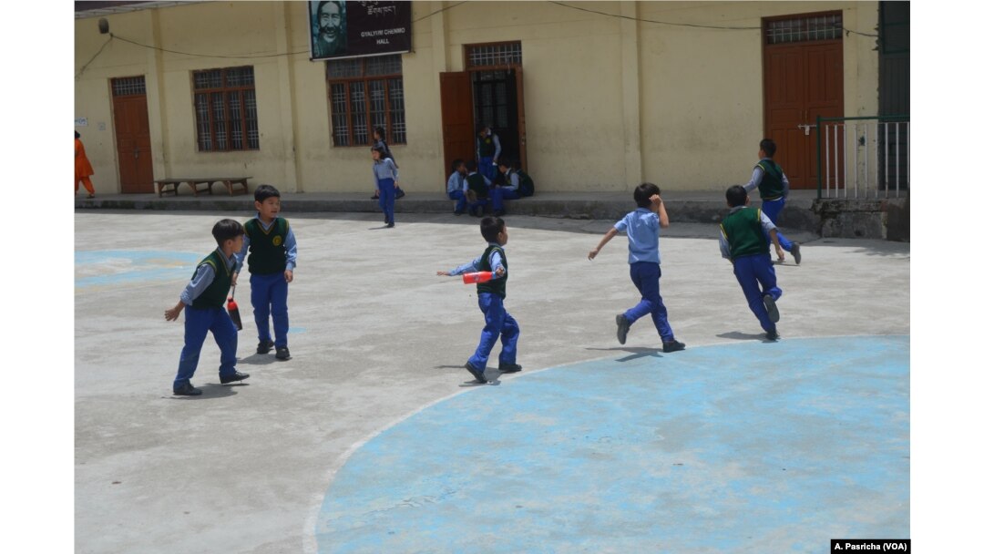 There are fewer children in Tibetan schools in Dharamshala as the numbers coming from Tibet fall.