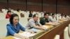 Bỏ phiếu tại một kỳ họp Quốc Hội tại Việt Nam. Hình minh họa.