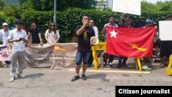 တောင်ကိုရီးယားနိုင်ငံ၊ ဆိုးလ်မြို့မှာ ကျင်းပတဲ့ (၅၃) နှစ်မြောက် (၇) ဇူလိုင်အရေးအခင်းအထိမ်းအမှတ် ဆန္ဒပြပွဲ။ (ဓာတ်ပုံ ရန်နိုင်ထွန်း-ကိုရီးယား/ ဇူလိုင် ၅၊ ၂၀၁၅)