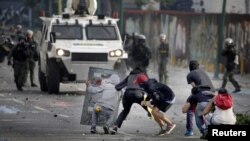 Protestos em Caracas