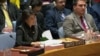 U.S. United Nations Ambassador Nikki Haley addresses an emergency UN Security Council meeting on the Iranian protests, Jan. 5, 2018.