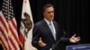 Republican presidential candidate Mitt Romney speaks to reporters about a secretly-taped video from one of his campaign fundraising events in Costa Mesa, California, September 17, 2012.