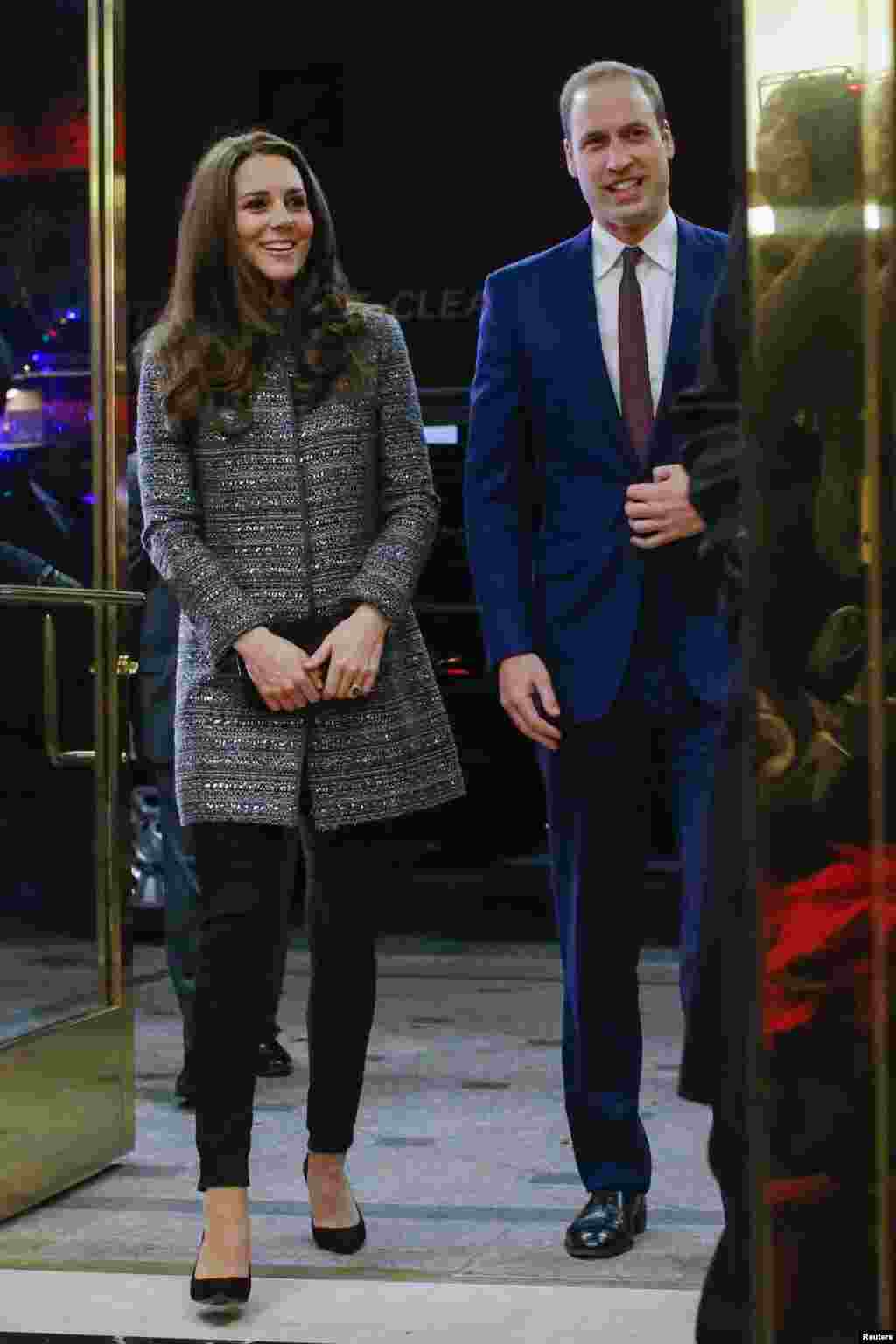 Shahzoda Uilyam va malika Katerina Bill Klinton boshqaruvchi jamg'armada, Nyu-York, 8-dekabr, 2014