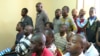 Cameroon workers attend a meeting to declare strike in Matomb, Cameroon, Nov. 4, 2016. (M. Kindzeka/VOA)