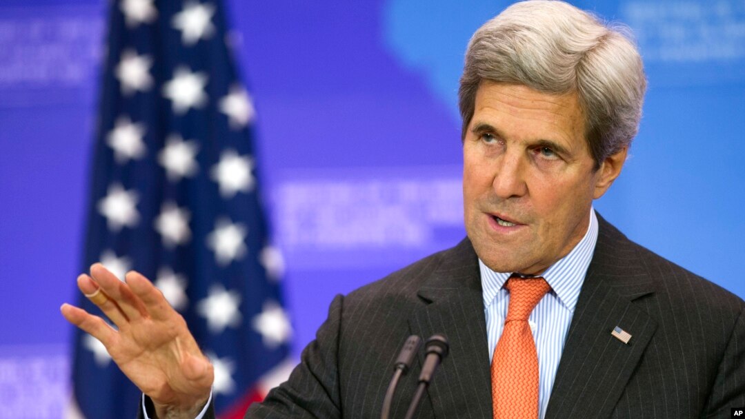 U.S. Secretary of State John Kerry holds a news conference at the conclusion of the Meeting of the Ministers of the Global Coalition to Counter ISIL at the State Department in Washington, July 21, 2016.