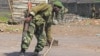 A Congolese soldier at the last army check point in Munigi, near Goma in the DRC on Nov. 19, 2012. 
