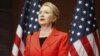 U.S. Secretary of State Hillary Clinton delivers the keynote address in Washington, July 24, 2012. 