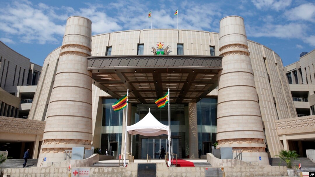 FILE - The Parliament building is seen in Zimbabwe, Nov. 23, 2022. 