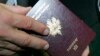 FILE - French passport.