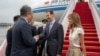 叙利亚总统巴沙尔·阿萨德（Bashar Assad）2023年9月21日搭乘中国国际航空公司飞机抵达北京。（叙利亚政府官方照片）
