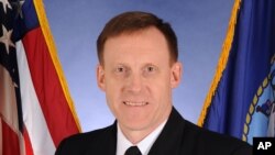 美国国家安全局(NSA)局长兼网络司令部司令迈克尔•罗杰斯海军上将（资料照）