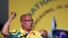 President Jacob Zuma sings before addressing delegates during the opening of their elective conference of the ruling African National Congress (ANC) at the University of the Free State in Bloemfontein, South Africa, December 16, 2012. 
