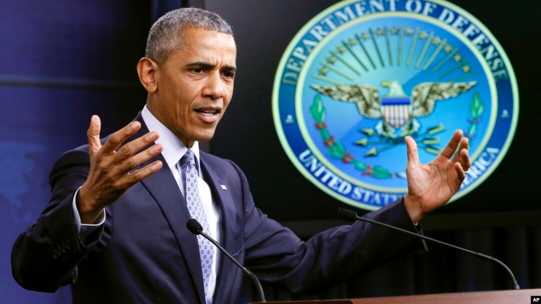 FILE - President Barack Obama speaks during a news conference at the Pentagon in Washington, Aug. 4, 2016. Obama cut short the sentences of 111 federal inmates Tuesday.