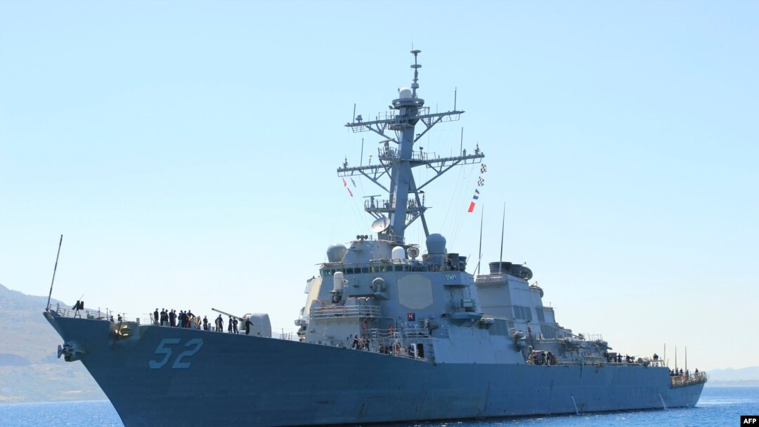 유도미사일 구축함 'USS 배리'호. (자료사진)