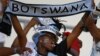 Botswana supporters cheer on their team during an African Cup of Nations soccer match in Libreville, Gabon, Wednesday, Feb. 1, 2012.