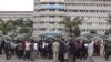 Kenya Teachers protesting in front of Prime Ministers office in Nairobi during their protest in Nairobi. (File)