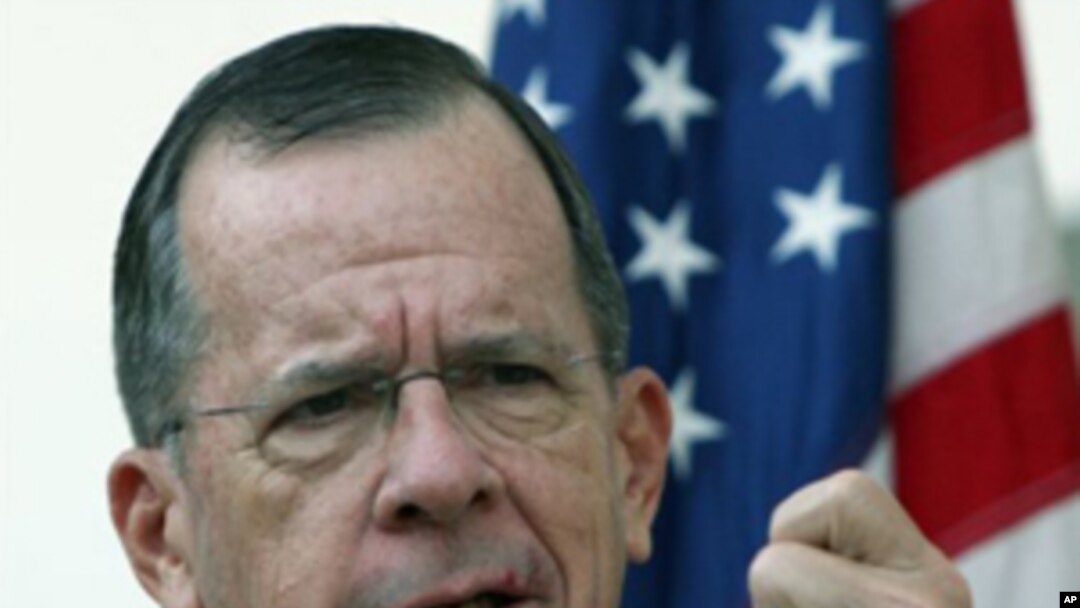 Chairman of the Joint Chiefs of Staff Admiral Mike Mullen (file photo)