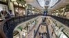 A shopping center attracts few shoppers in Sydney, Wednesday, Sept. 2, 2020. Australia's economy has suffered its sharpest quarterly drop since the Great Depression because of the pandemic.
