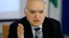 U.N. envoy to Libya Ghassan Salame gestures during a meeting with southern Libyan groups in Tripoli, Libya, Feb. 7, 2018. 