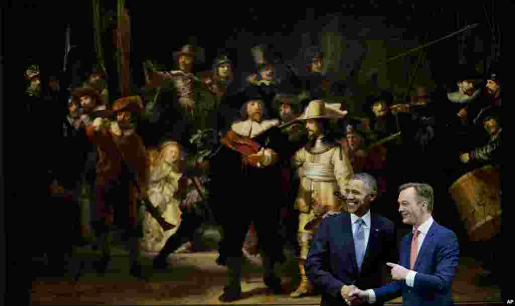 Prezident Obama Amsterdamda.