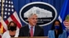 Attorney General Merrick Garland announces a lawsuit to block the enforcement of new Texas law that bans most abortions, at the Justice Department in Washington, Sept. 9, 2021. 