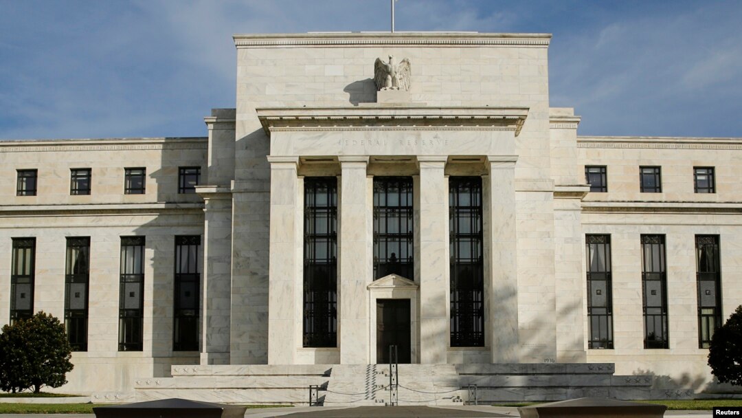 FILE - The U.S. Federal Reserve Board building.