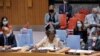 美国常驻联合国代表琳达·托马斯-格林菲尔德在安理会就阿富汗局势发表讲话（2021年8月16日）
